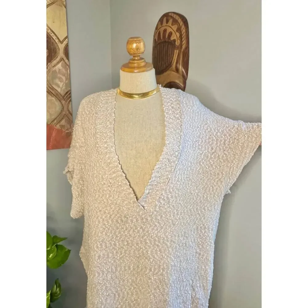 NWOT Pilcro Urban Outfitters Oversized Cream Knit Sweater Vest - Picture 3 of 7